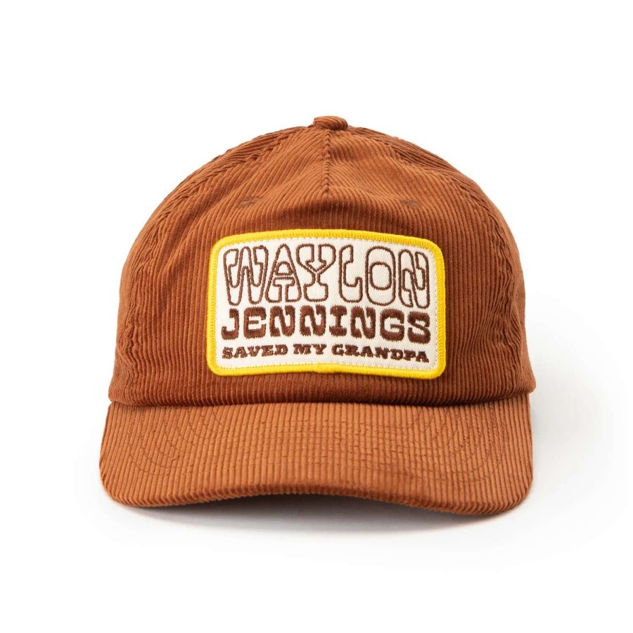 Accessories * | Seager Hat Seager X Waylon Jennings Grandpa Snapback Brown (Brn)