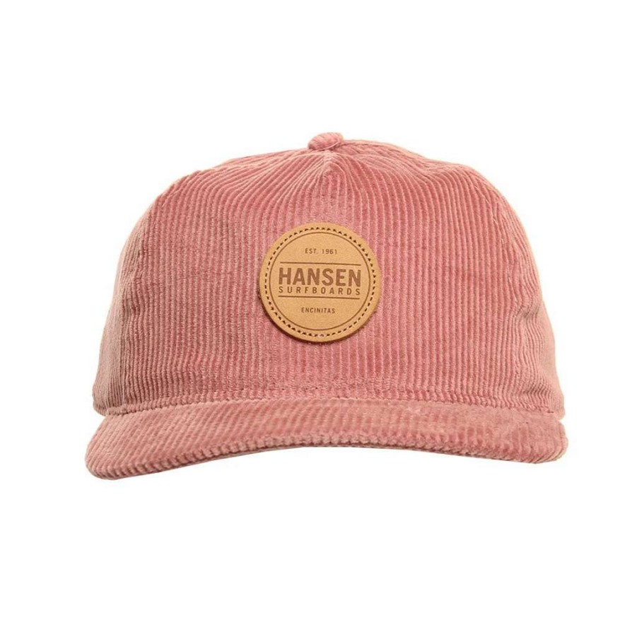 Accessories * | Hansen Hat Dusty Cord Snapback Rose