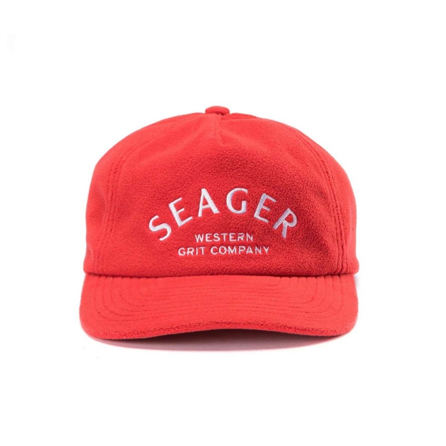 Accessories * | Seager Hat Harley Fleece Snapback Red