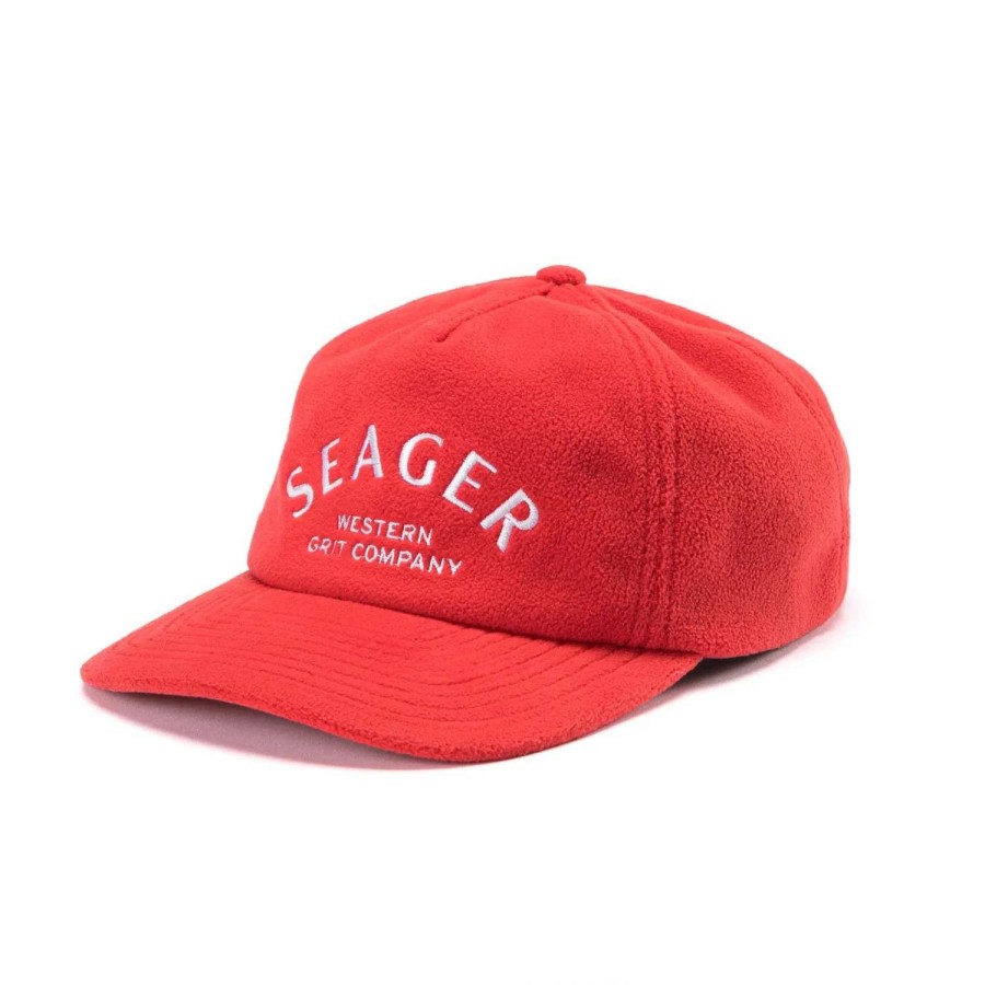 Accessories * | Seager Hat Harley Fleece Snapback Red