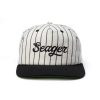 Womens * | Seager Hat The Bronx Hemp Snapback White/Black (Crm)