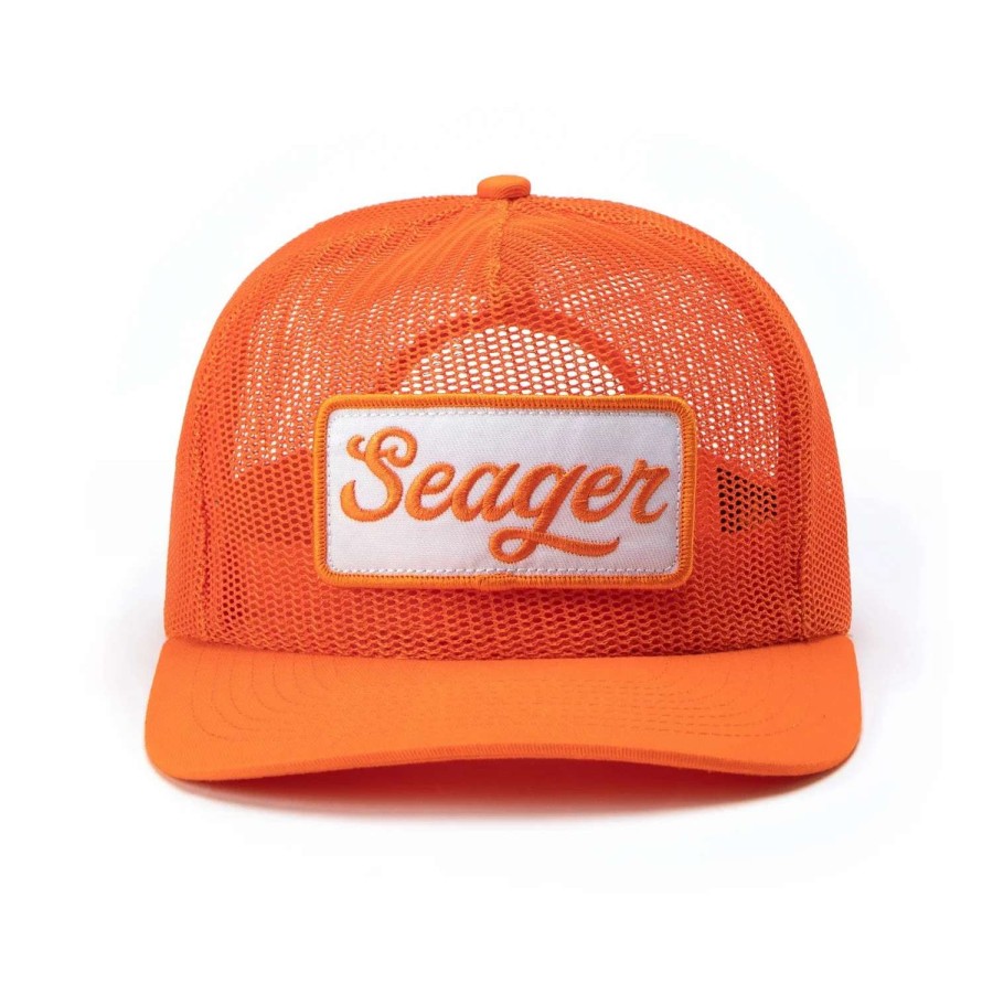 Accessories * | Seager Hat Uncle Bill Mesh Snapback Orange