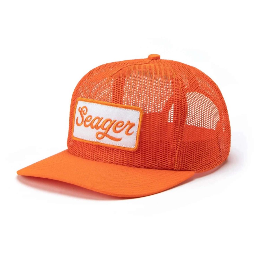 Accessories * | Seager Hat Uncle Bill Mesh Snapback Orange