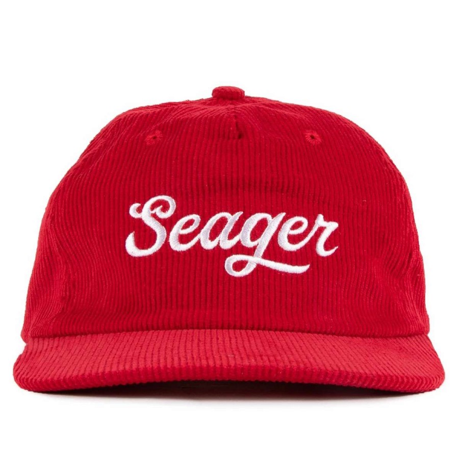 Womens * | Seager Hat Big Corduroy Snapback Red