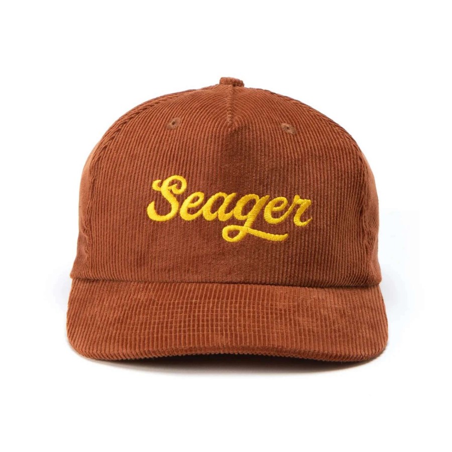 Accessories * | Seager Hat Big Corduroy Snapback Brown