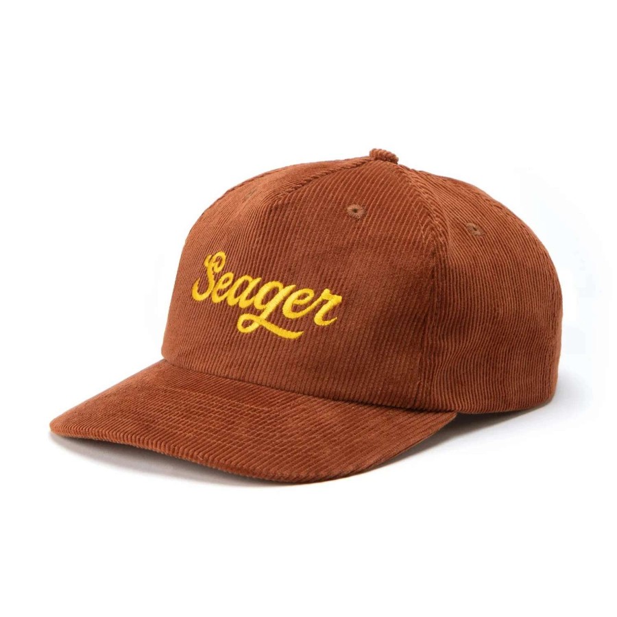 Accessories * | Seager Hat Big Corduroy Snapback Brown