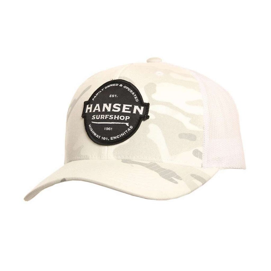 Accessories * | Hansen Hat Hwy 101 Retro White Camo (Whtcamo)