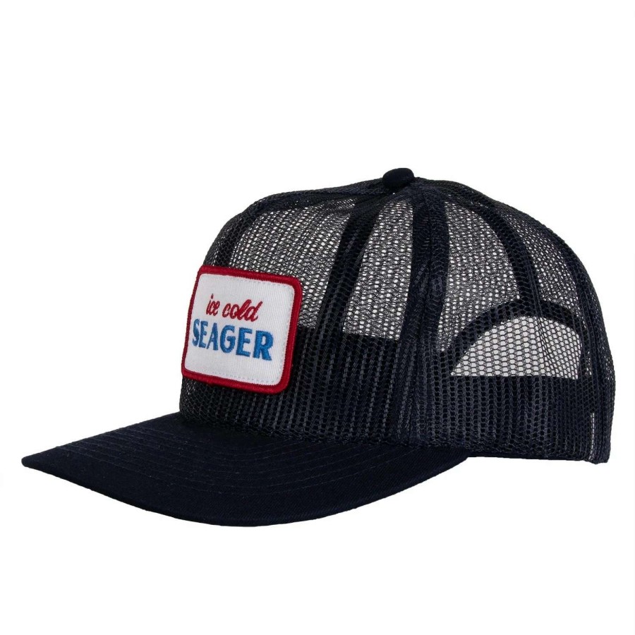 Mens * | Seager Hat Ice Cold All Mesh Snapback All Mesh Navy (Nvy)