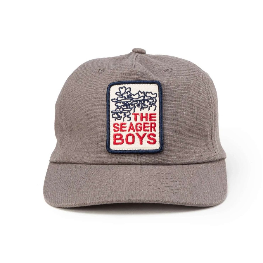 Mens * | Seager Hat Boys Hemp Snapback Stone Grey (Gry)