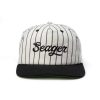 Mens * | Seager Hat The Bronx Hemp Snapback White/Black (Crm)