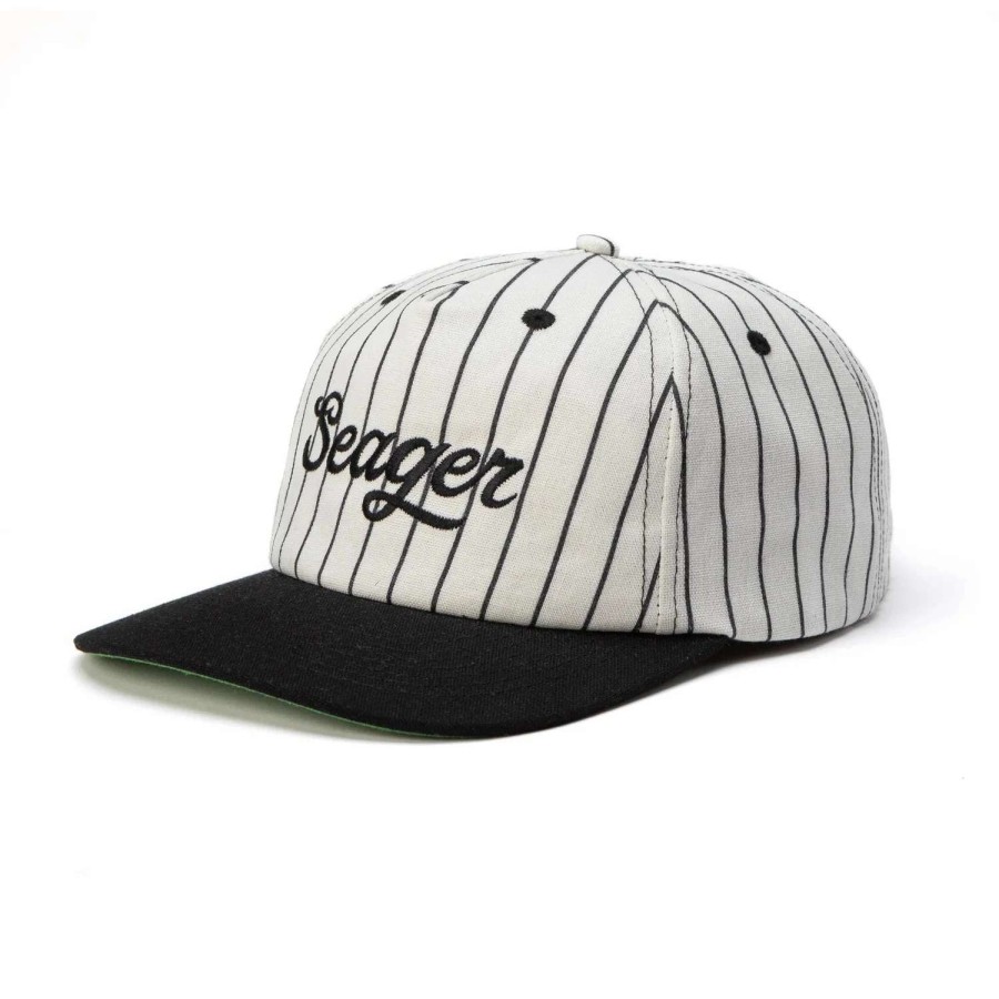 Mens * | Seager Hat The Bronx Hemp Snapback White/Black (Crm)