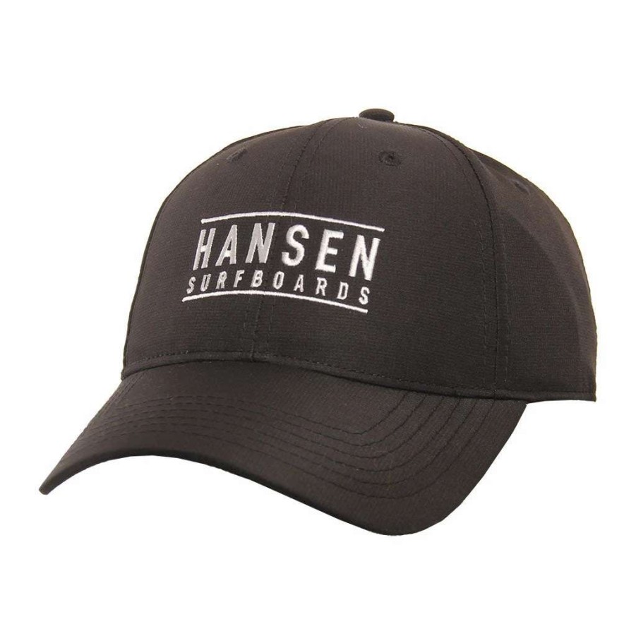 Accessories * | Hansen Hat Poly Box Logo Black