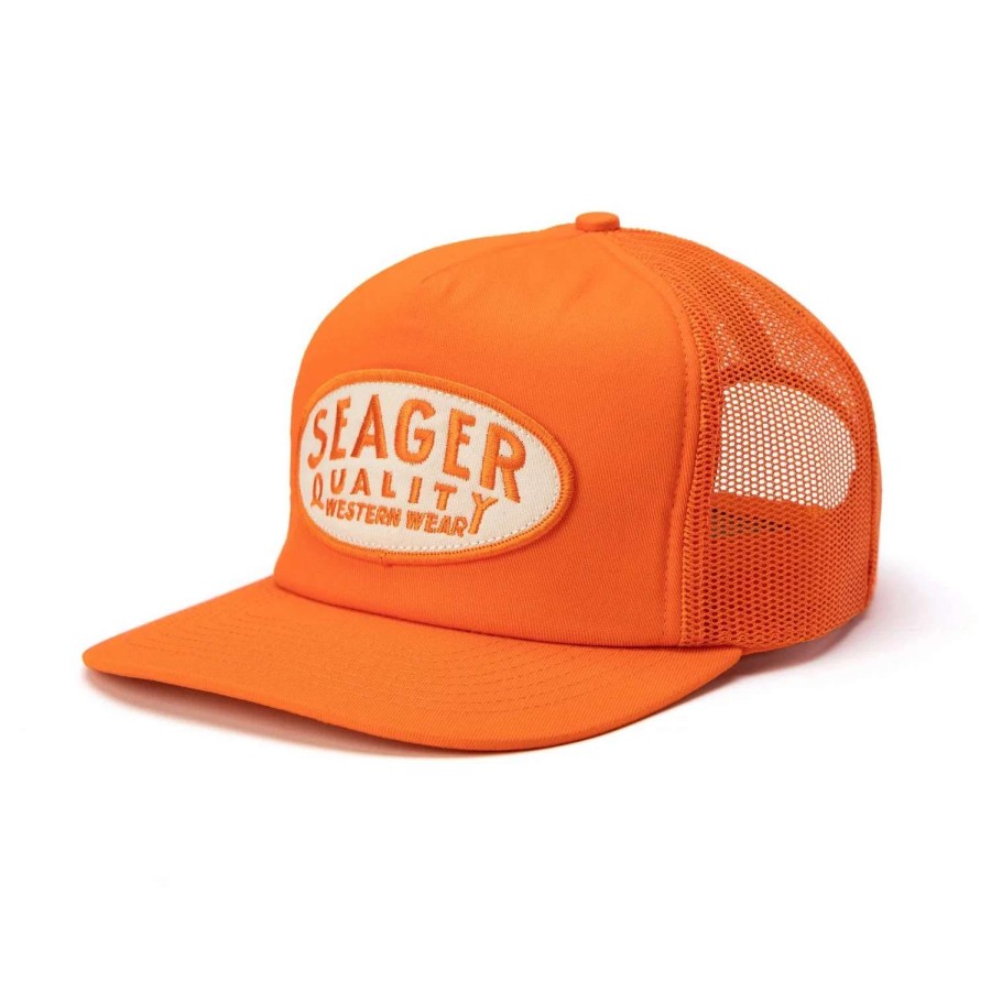 Mens * | Seager Hat Old Town Mesh Snapback Burnt Orange