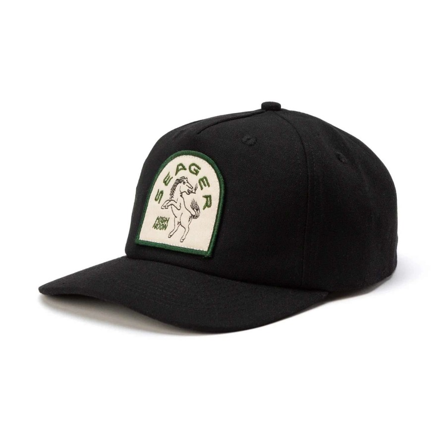 Accessories * | Seager Hat High Noon Hemp Snapback Black