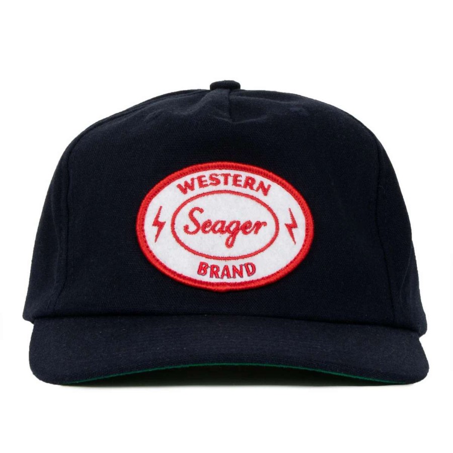 Accessories * | Seager Hat Ford Hemp Snapback Navy (Nvy)