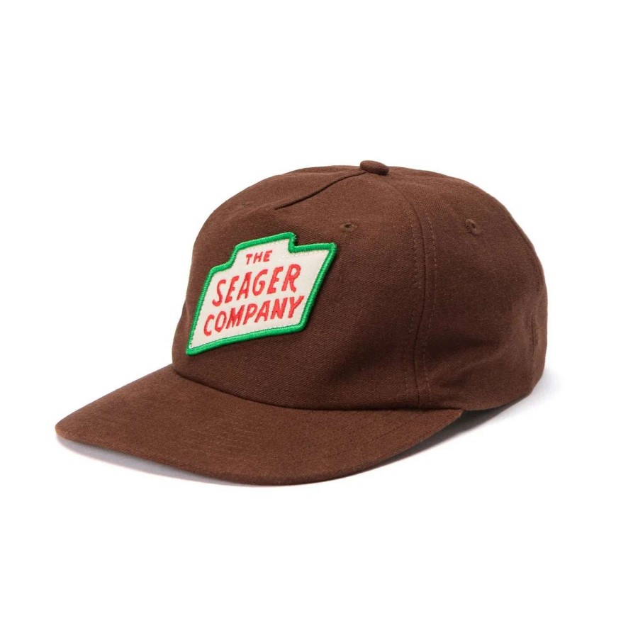 Mens * | Seager Hat Mojave Hemp Snapback Brown