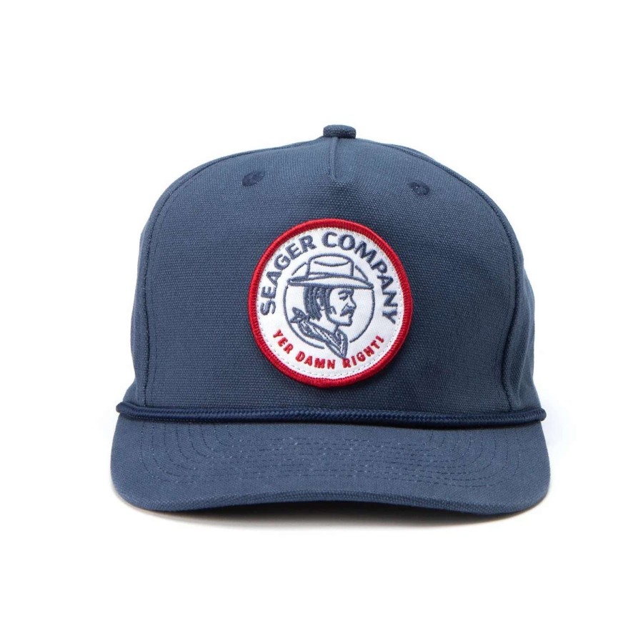 Mens * | Seager Hat Damn Right Hemp Snapback Navy