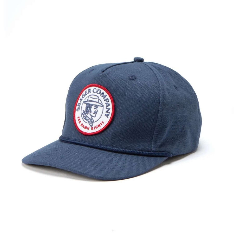 Mens * | Seager Hat Damn Right Hemp Snapback Navy