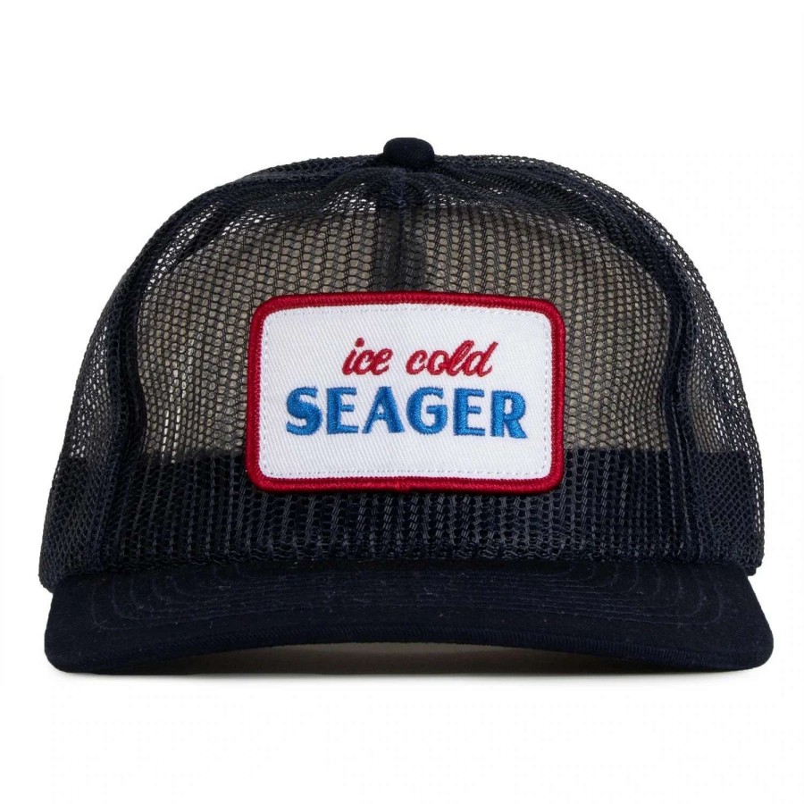 Accessories * | Seager Hat Ice Cold All Mesh Snapback All Mesh Navy (Nvy)