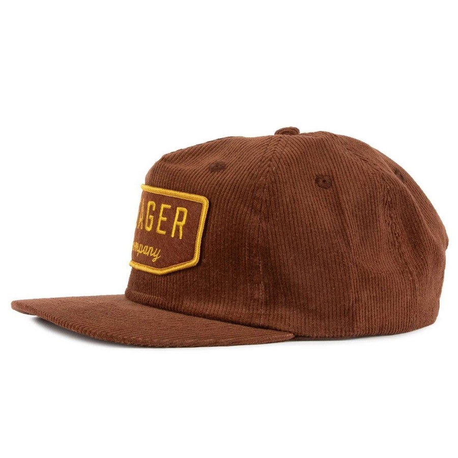 Womens * | Seager Hat Wilson Corduroy Snapback Brown