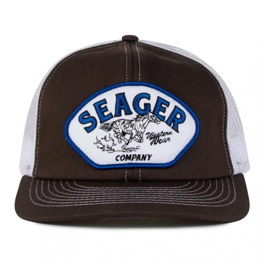 Accessories * | Seager Hat Heritage Mesh Snapback Brown (Brn)