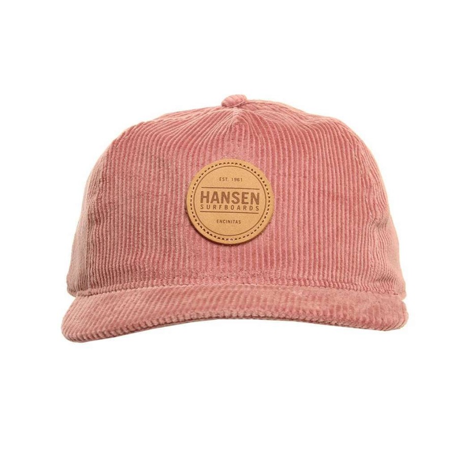 Mens * | Hansen Hat Dusty Cord Snapback Rose