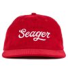 Accessories * | Seager Hat Big Corduroy Snapback Red