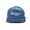 Accessories * | Seager Hat Big Corduroy Snapback Blue