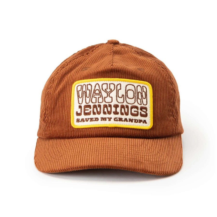 Womens * | Seager Hat Seager X Waylon Jennings Grandpa Snapback Brown (Brn)