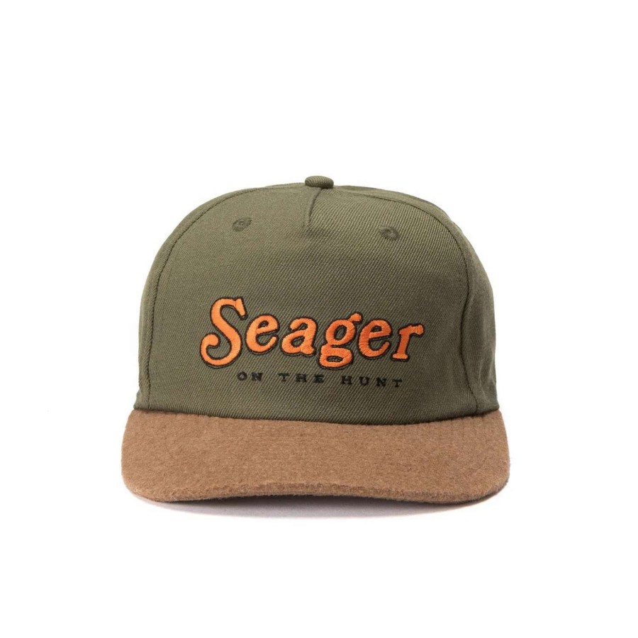 Mens * | Seager Hat On The Hunt Snapback Army/Brown (Grn)