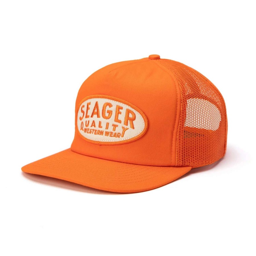 Accessories * | Seager Hat Old Town Mesh Snapback Burnt Orange