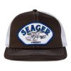 Mens * | Seager Hat Heritage Mesh Snapback Brown (Brn)