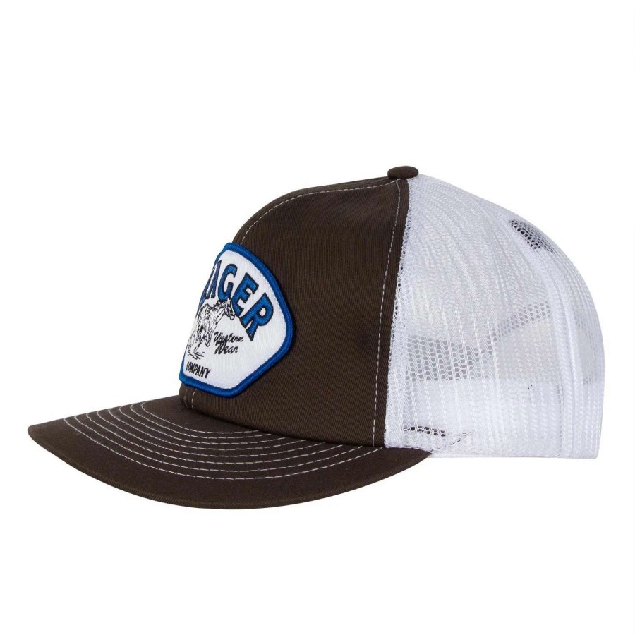 Mens * | Seager Hat Heritage Mesh Snapback Brown (Brn)