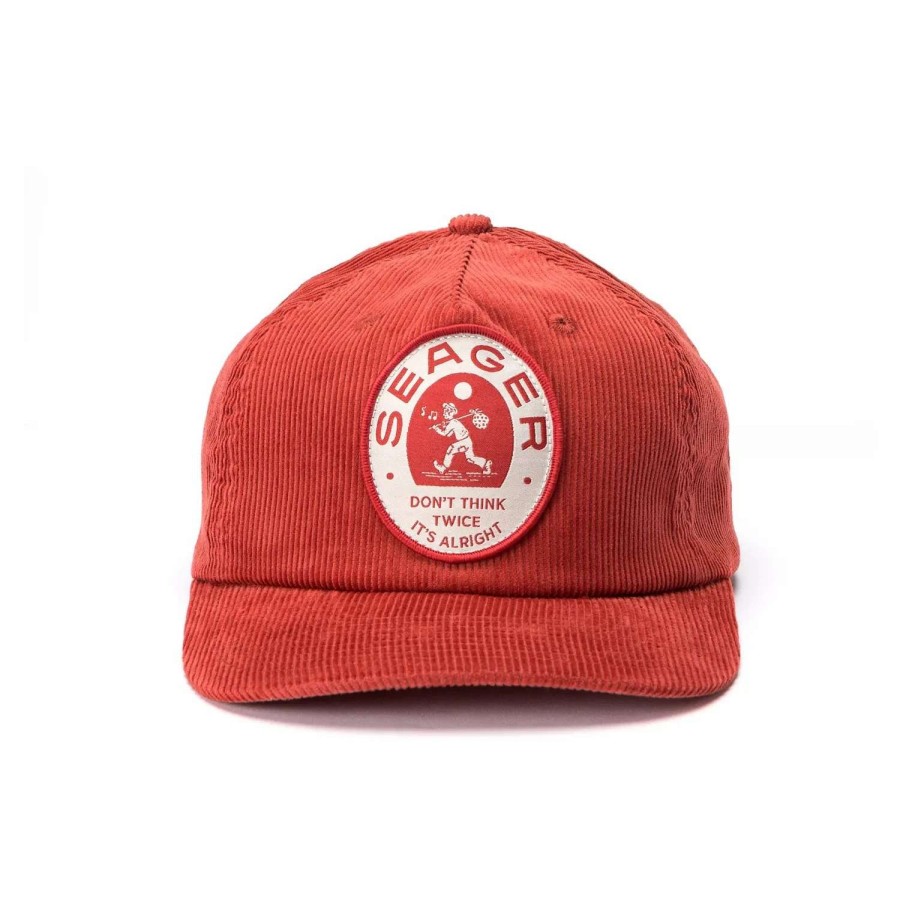 Accessories * | Seager Hat Dylan Corduroy Rust Red