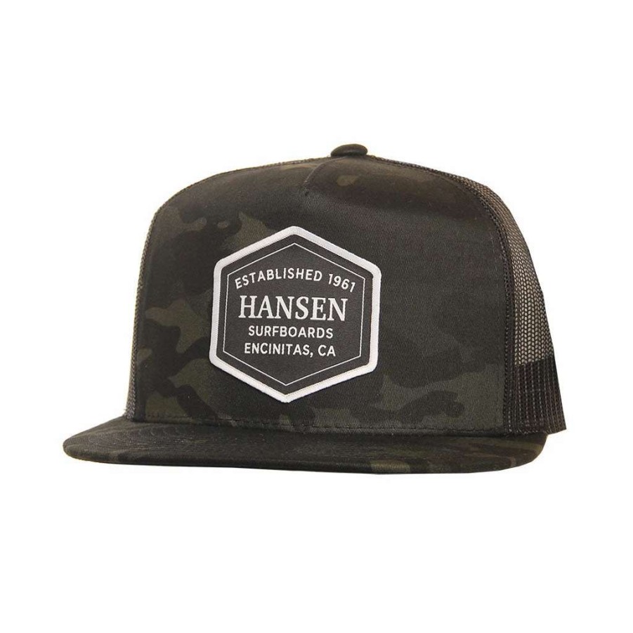 Womens * | Hansen Hat Established Patch Trucker Camo