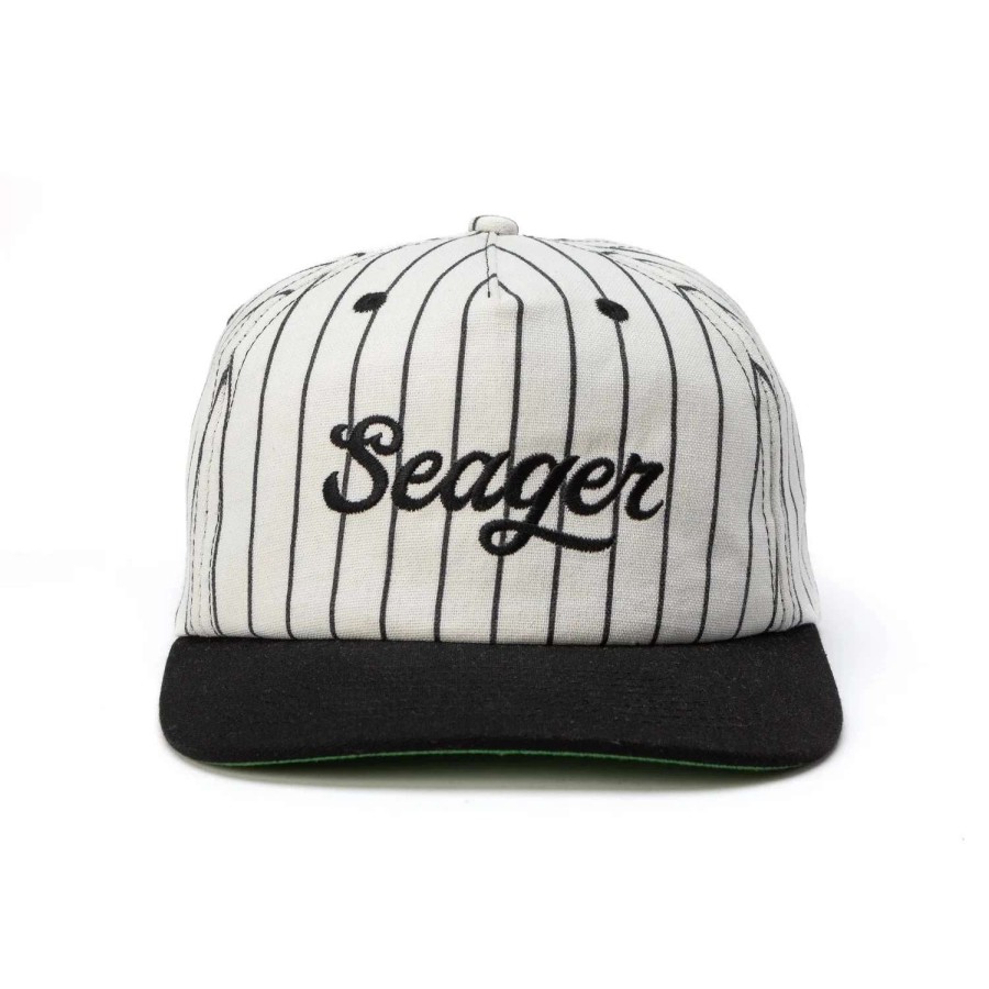 Accessories * | Seager Hat The Bronx Hemp Snapback White/Black (Crm)