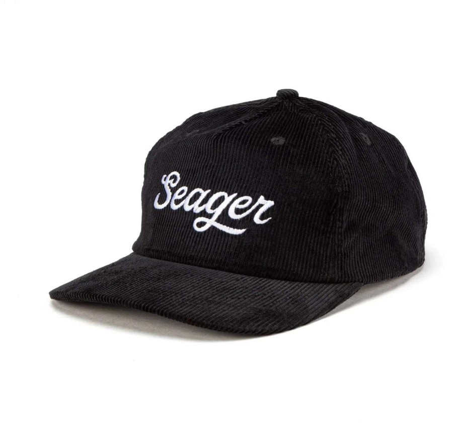 Womens * | Seager Hat Big Corduroy Snapback Black