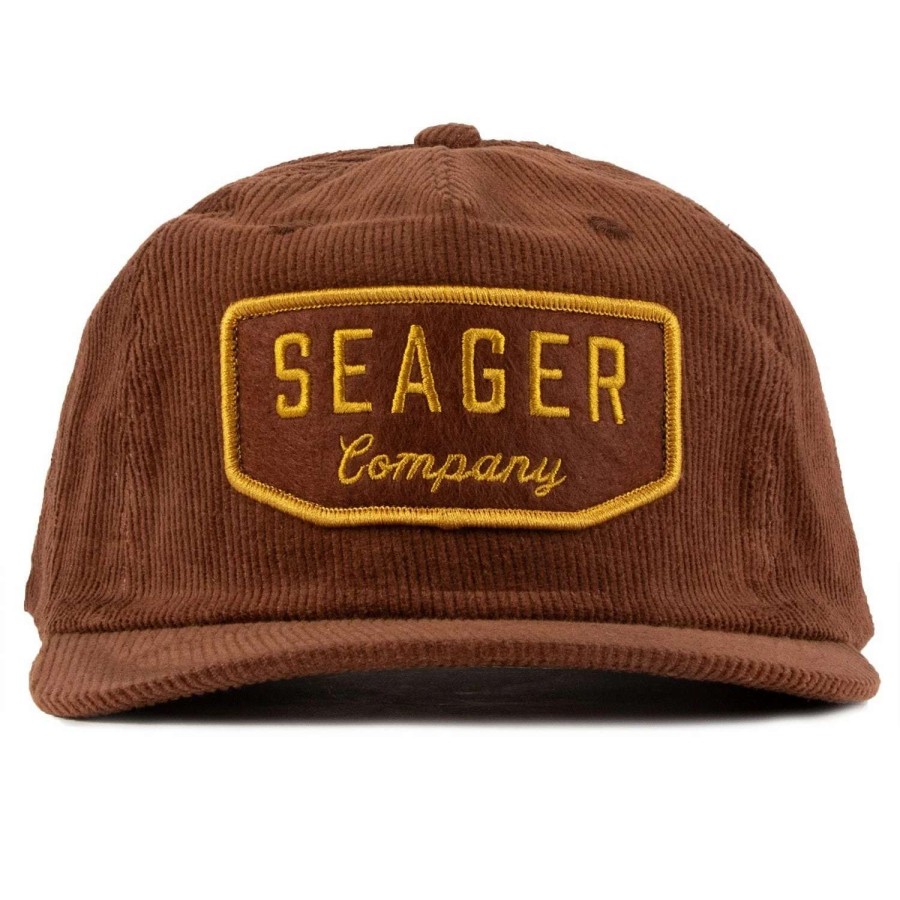 Mens * | Seager Hat Wilson Corduroy Snapback Brown