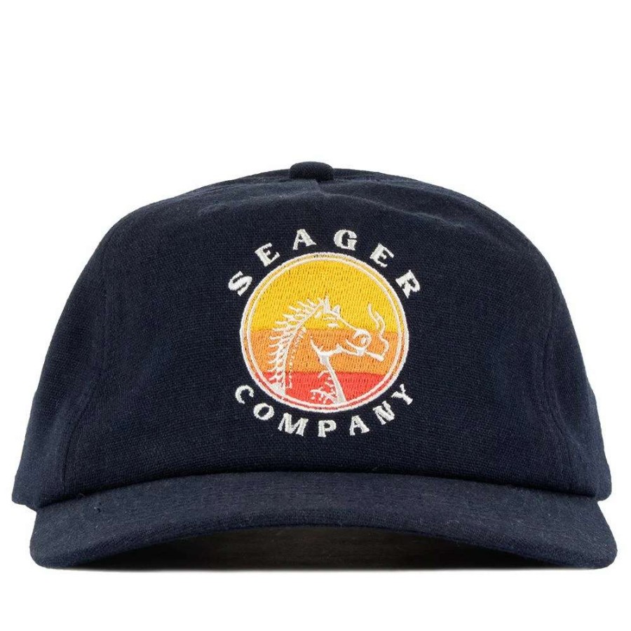 Mens * | Seager Hat High Horse Hemp Snapback Navy